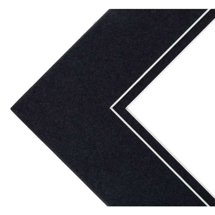 Black Double PreCut Mat 5" x 7" Hobby Lobby 869800